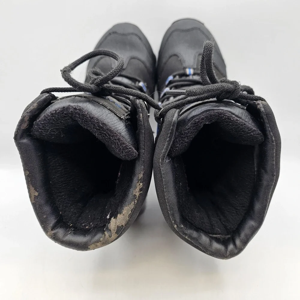 Airwalk Snow Boots Mens Size 7 Black Synthetic Insulated Winter Lace Up Outdoor